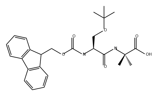 FMOC-SER(TBU)-AIB-OH 结构式