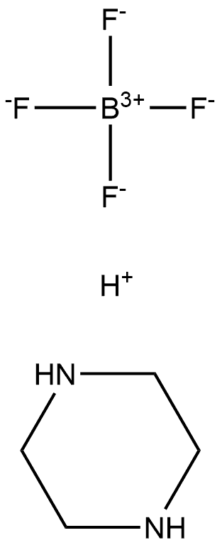 哌嗪-1,4-四氟硼酸二铵 结构式