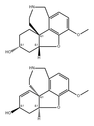 Galanthamine, 10-demethyl-, compd. with (3.alpha.,4a.beta.,4b.beta.)-10-demethyl-1,2-dihydrogalanthamine (1:1) 结构式