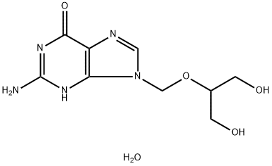 化合物 GANCICLOVIR HYDRATE 结构式