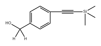 BENZENEMETHAN-D2-OL, 4-[2-(TRIMETHYLSILYL)ETHYNYL]- 结构式