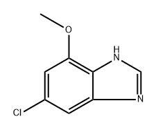 6-chloro-4-methoxy-1H-benzo[d]imidazole 结构式