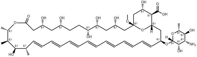 两性霉素B杂质D:1S-氧-甲基-两性霉素B 结构式