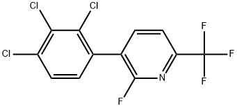 2-Fluoro-3-(2,3,4-trichlorophenyl)-6-(trifluoromethyl)pyridine