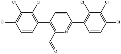 3,6-Bis(2,3,4-trichlorophenyl)picolinaldehyde 结构式