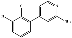 4-(2,3-Dichlorophenyl)-2-pyridinamine 结构式