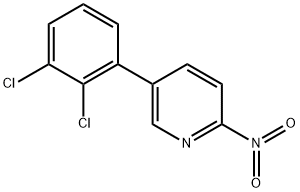 5-(2,3-dichlorophenyl)-2-nitropyridine 结构式