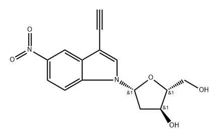 2'-DEOXY-3-ETHYNYL-NITRO INDOLE NUCLEOSIDE 结构式