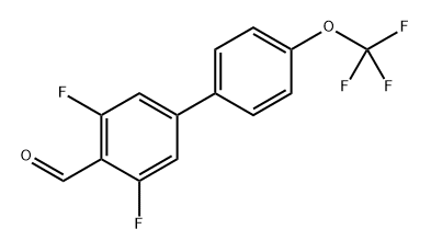 3,5-Difluoro-4'-(trifluoromethoxy)-
[1,1'-biphenyl]-4-carboxaldehyde 结构式