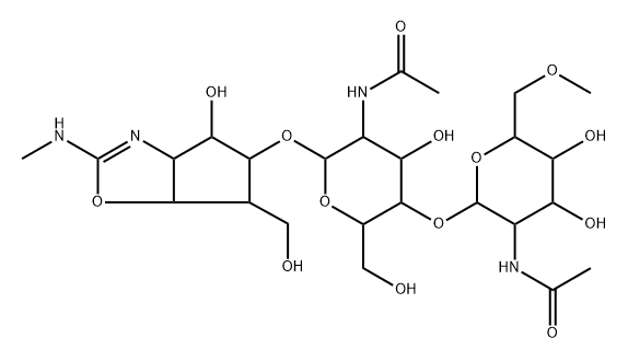 葡糖阿洛糖胺菌素 B 结构式