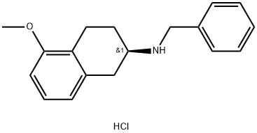 (R)-N-benzyl-5-methoxy-1,2,3,4-tetrahydronaphthalen-2-amine hydrochloride 结构式