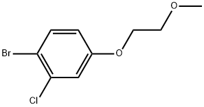 1-bromo-2-chloro-4-(2-methoxyethoxy)benzene 结构式