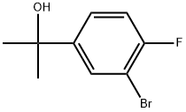 2-(3-溴-4-氟苯基)丙-2-醇 结构式