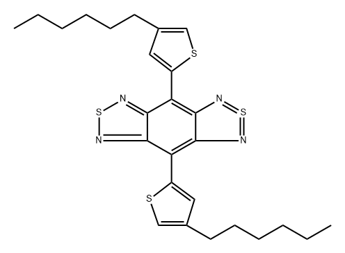 4,7-双(4-己基噻吩-2-基)苯并[1,2-C:4,5-C']双[1,2,5]噻二唑 结构式