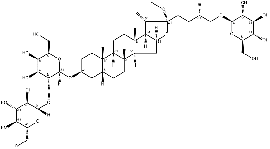 知母皂苷E 结构式