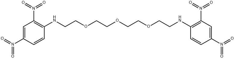 2,4-二硝基苯胺-三聚乙二醇-2,4-二硝基苯胺 结构式
