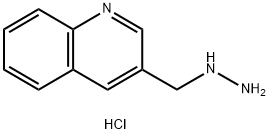 3-(hydrazinylmethyl)quinoline dihydrochloride 结构式