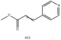 3-(吡啶-4-基)丙烯酸甲酯盐酸盐 结构式