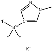 potassium trifluoro(1-methyl-1H-pyrazol-4-yl)boranuide 结构式