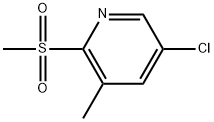 5-Chloro-3-methyl-2-(methylsulfonyl)pyridine 结构式