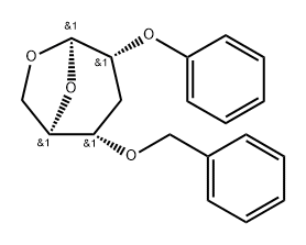 .beta.-D-ribo-Hexopyranose, 1,6-anhydro-3-deoxy-2-O-phenyl-4-O-(phenylmethyl)- 结构式