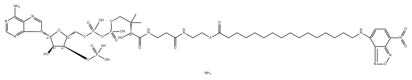 16-NBD-十六酰辅酶A 结构式