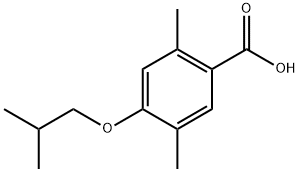 4-Isobutoxy-2,5-dimethylbenzoic acid 结构式