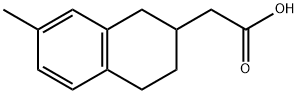 2-(7-methyl-1,2,3,4-tetrahydronaphthalen-2-yl)acetic acid 结构式