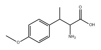 2-Amino-3-(4-methoxy-phenyl)-butyric acid 结构式