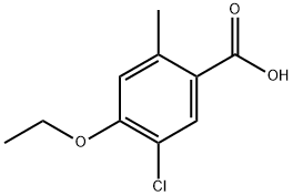 5-Chloro-4-ethoxy-2-methylbenzoic acid 结构式