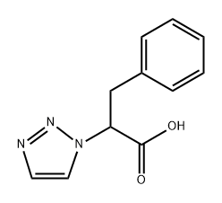 1H-1,2,3-Triazole-1-acetic acid, α-(phenylmethyl)- 结构式