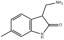 3-(aminomethyl)-6-methyl-2,3-dihydro-1H-indol-2-one 结构式