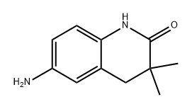 6-氨基-3,3-二甲基-3,4-二氢喹啉-2(1H)-酮 结构式