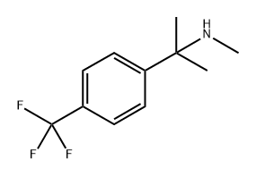 N-甲基-2-(4-(三氟甲基)苯基)丙-2-胺 结构式