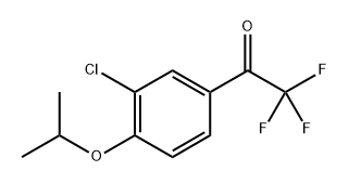 1-(3-Chloro-4-isopropoxyphenyl)-2,2,2-trifluoroethanone 结构式