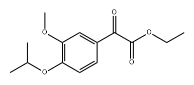 ethyl 2-(4-isopropoxy-3-methoxyphenyl)-2-oxoacetate 结构式