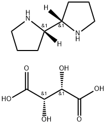 (S,S)-2,2′-二吡咯烷 D-酒石酸酯 结构式