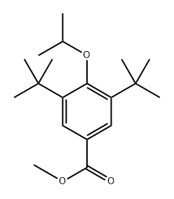 methyl 3,5-di-tert-butyl-4-isopropoxybenzoate 结构式