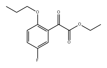 ethyl 2-(5-fluoro-2-propoxyphenyl)-2-oxoacetate 结构式
