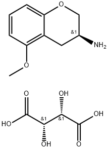 (S)-5-Methoxychroman-3-amine (2S,3S)-2,3-dihydroxysuccinate 结构式