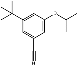 3-(1,1-Dimethylethyl)-5-(1-methylethoxy)benzonitrile 结构式