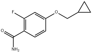 4-(Cyclopropylmethoxy)-2-fluorobenzamide 结构式