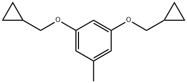 1,3-Bis(cyclopropylmethoxy)-5-methylbenzene 结构式