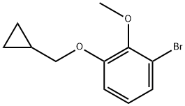 1-bromo-3-(cyclopropylmethoxy)-2-methoxybenzene 结构式