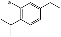 2-Bromo-4-ethyl-1-(1-methylethyl)benzene 结构式