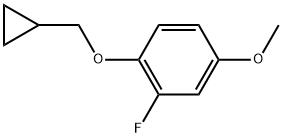 1-(Cyclopropylmethoxy)-2-fluoro-4-methoxybenzene 结构式