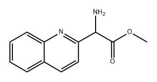 methyl 2-amino-2-(quinolin-2-yl)acetate 结构式