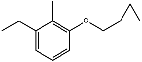1-(Cyclopropylmethoxy)-3-ethyl-2-methylbenzene 结构式