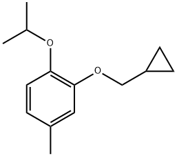 2-(Cyclopropylmethoxy)-4-methyl-1-(1-methylethoxy)benzene 结构式