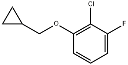 2-chloro-1-(cyclopropylmethoxy)-3-fluorobenzene 结构式